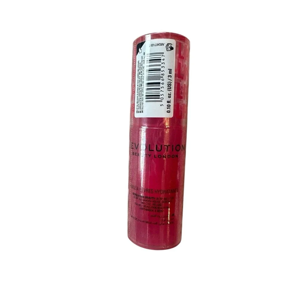 Revolution Pout Lip Oil Hydrating Watermelon Pink New Sealed Full Size